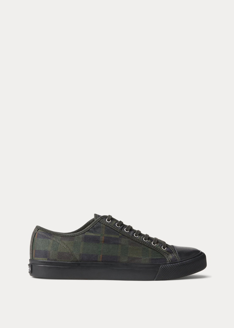 Check-Print Oilcloth Sneaker 1