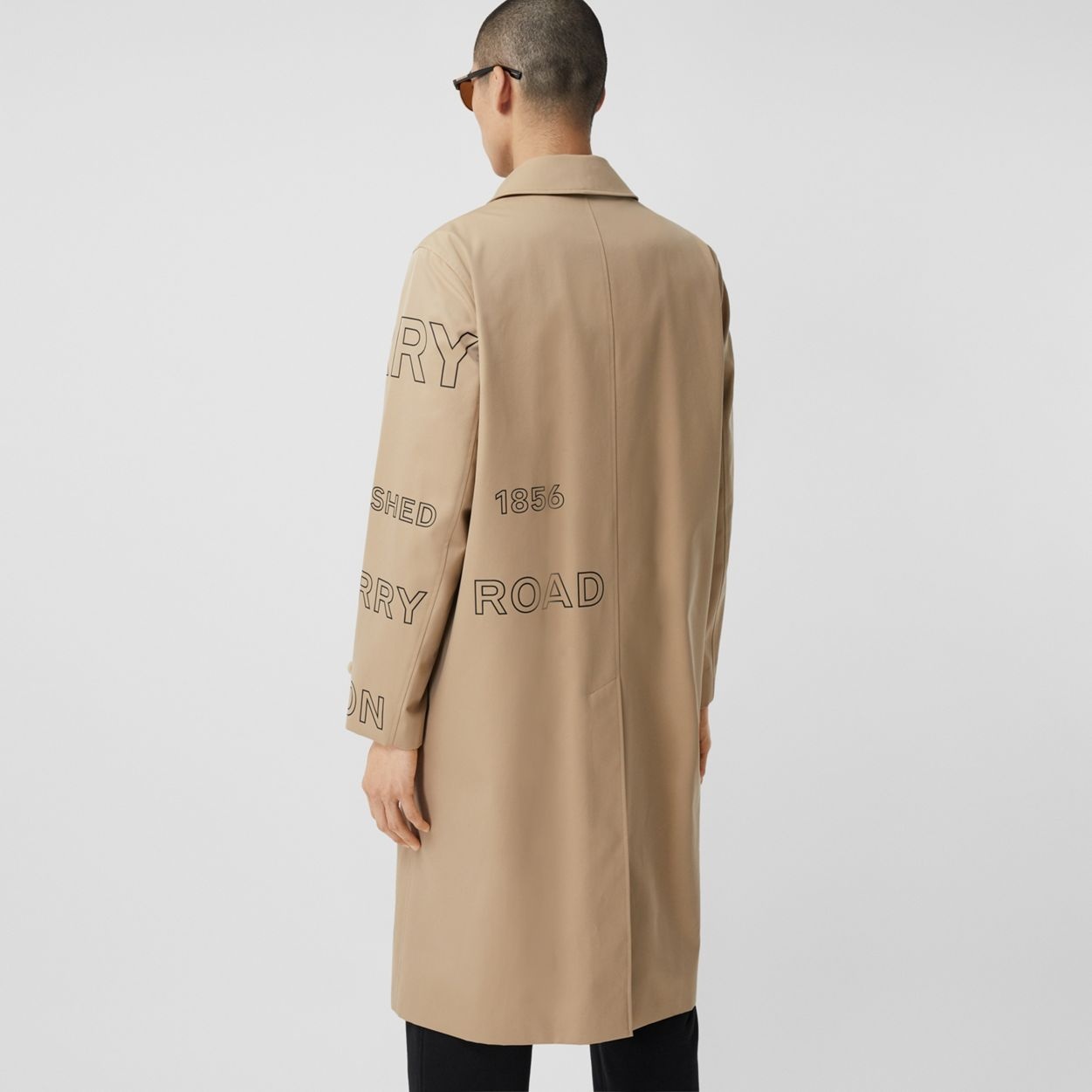 Horseferry Print Cotton Gabardine Car Coat - 4