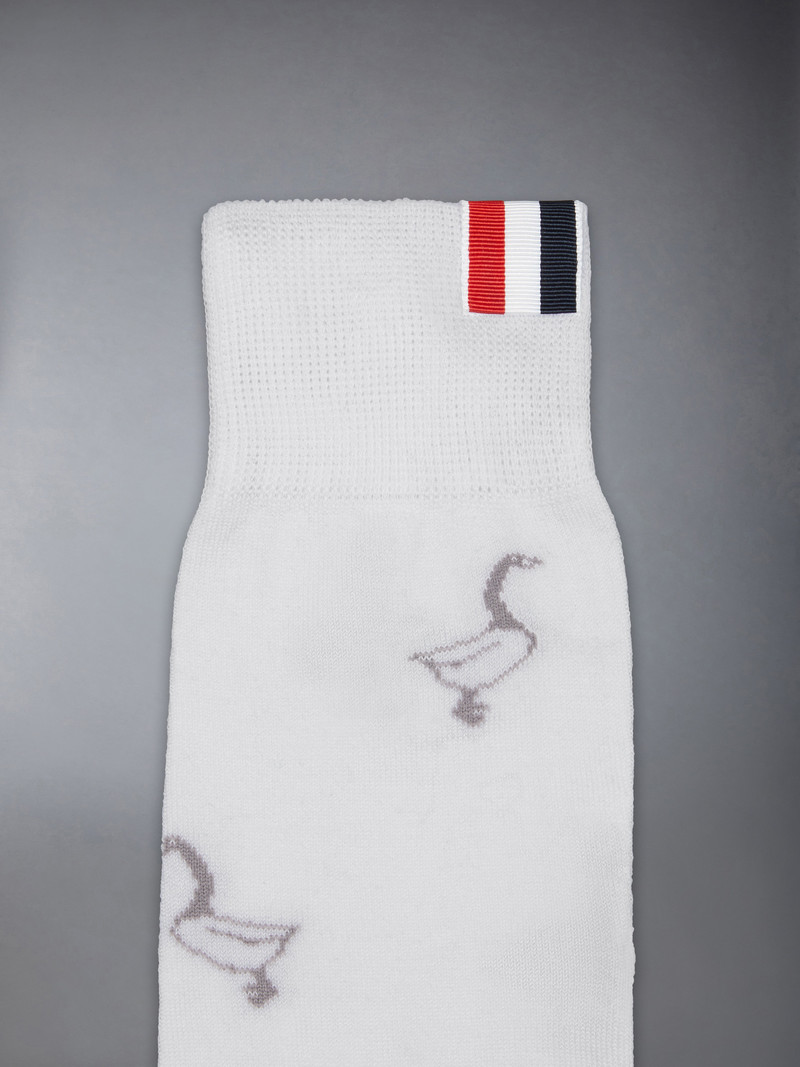 Thom Browne FUNMIX GEESE JACQUARD MID CALF SOCKS outlook