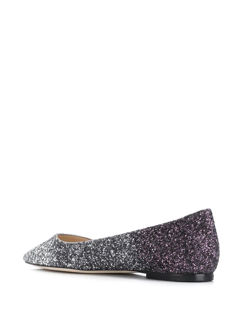 Romy glitter-embellished ballerina shoes - 3