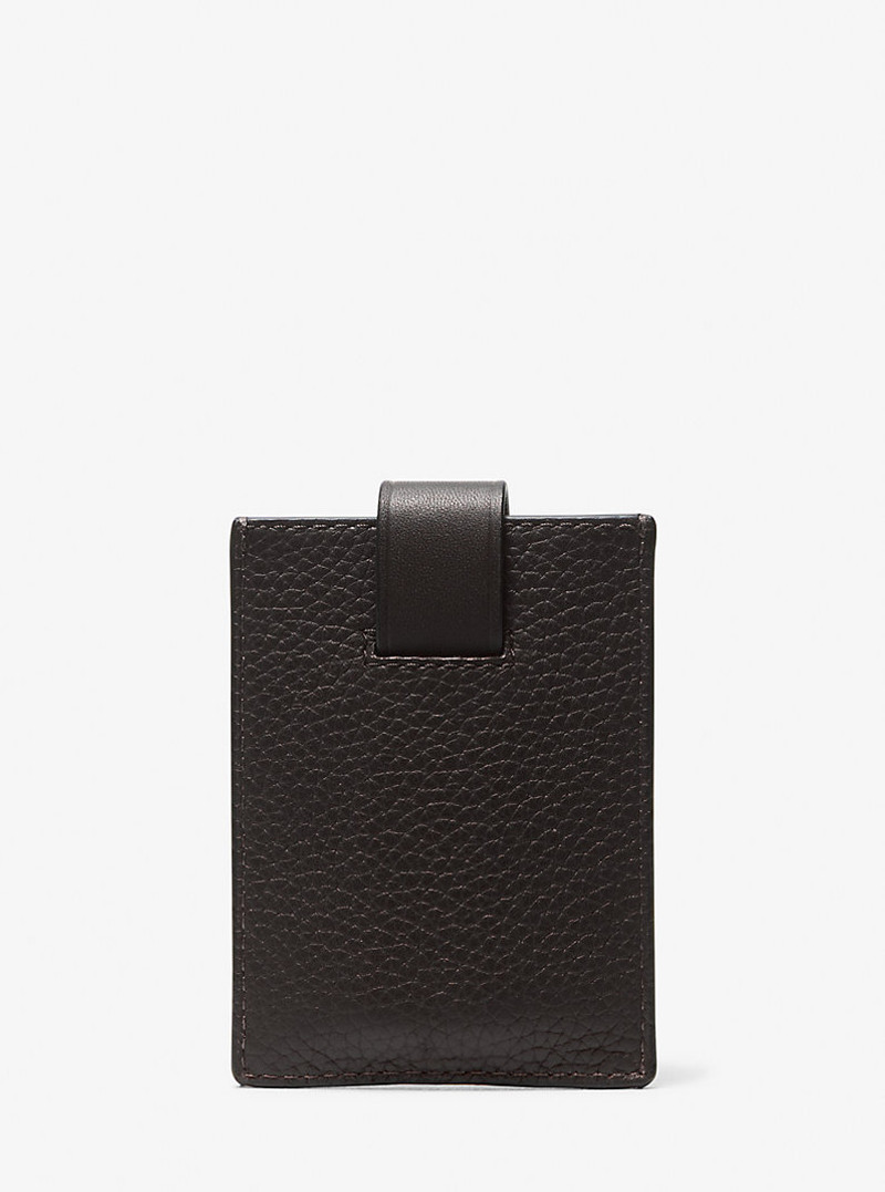 MICHAEL KORS Hudson Pebbled Leather Snap Card Case outlook