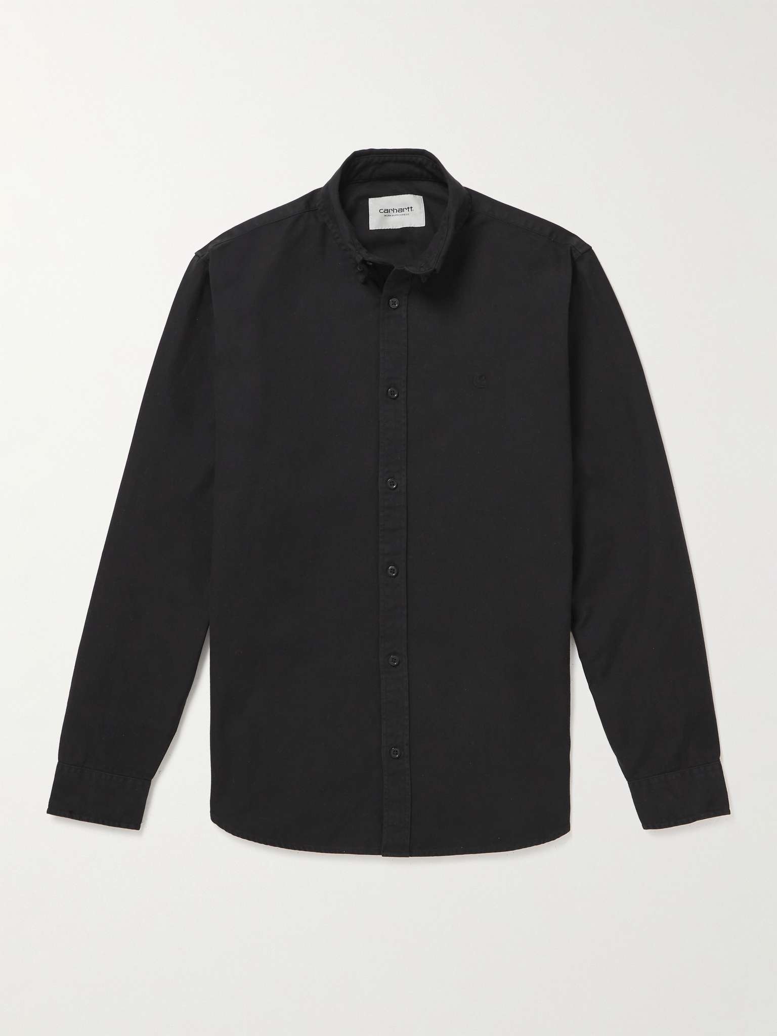 Bolton Button-Down Collar Logo-Embroidered Cotton Oxford Shirt - 1