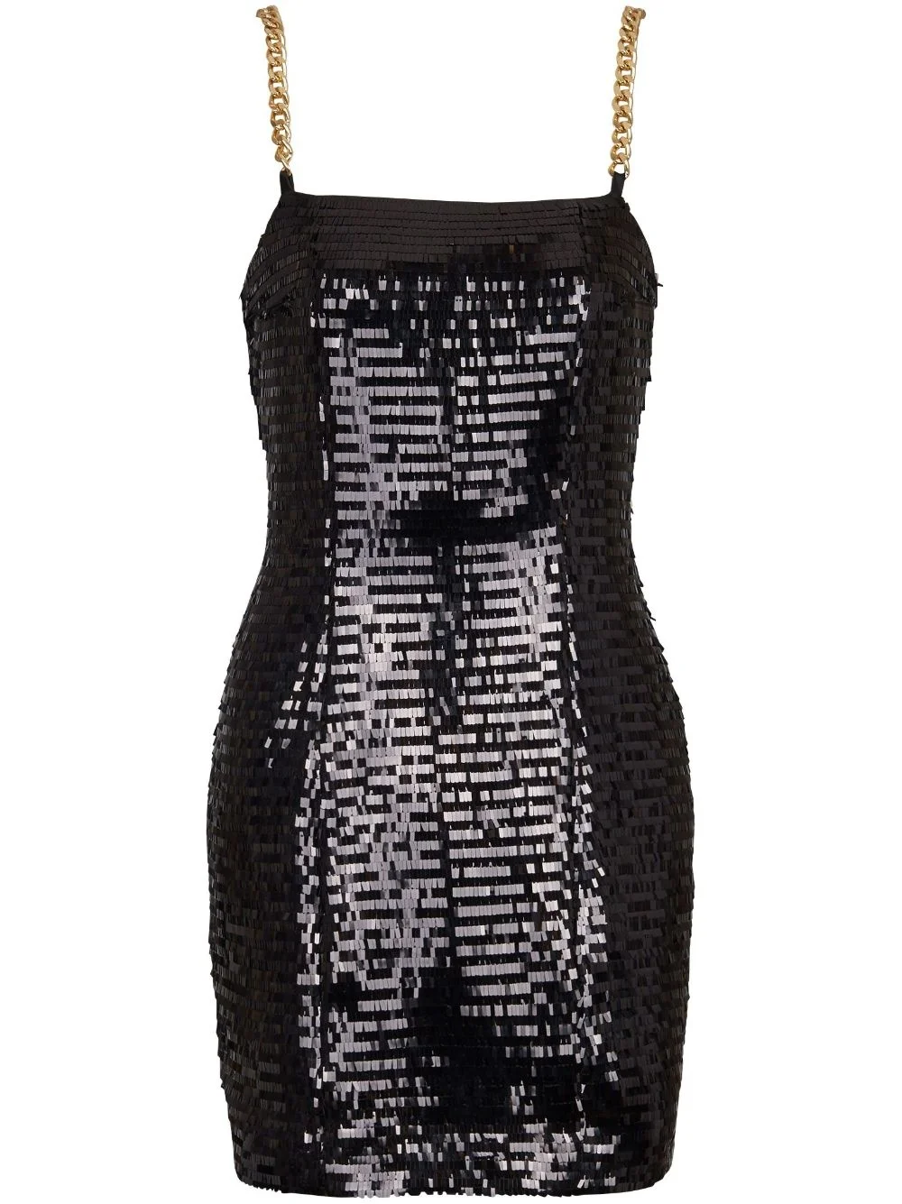 sequin chain-link short dress - 1
