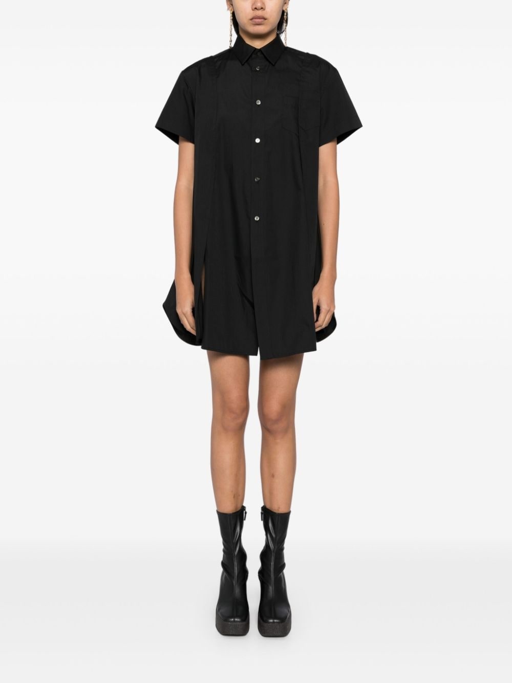 panelled shirt - 2