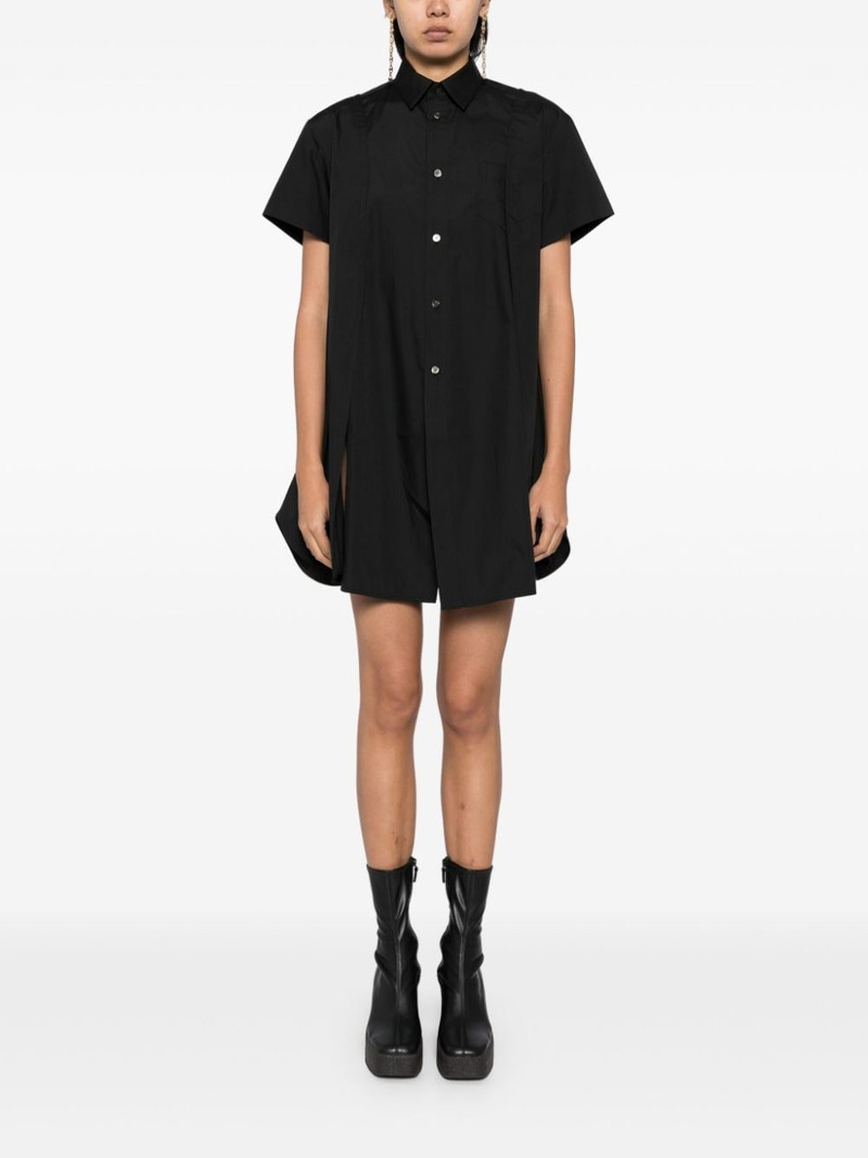 sacai panelled shirt outlook