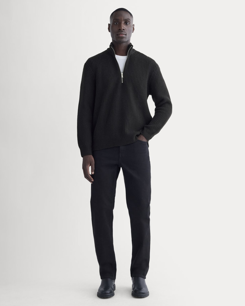 THE FELTED MERINO HALF-ZIP SWEATER 4