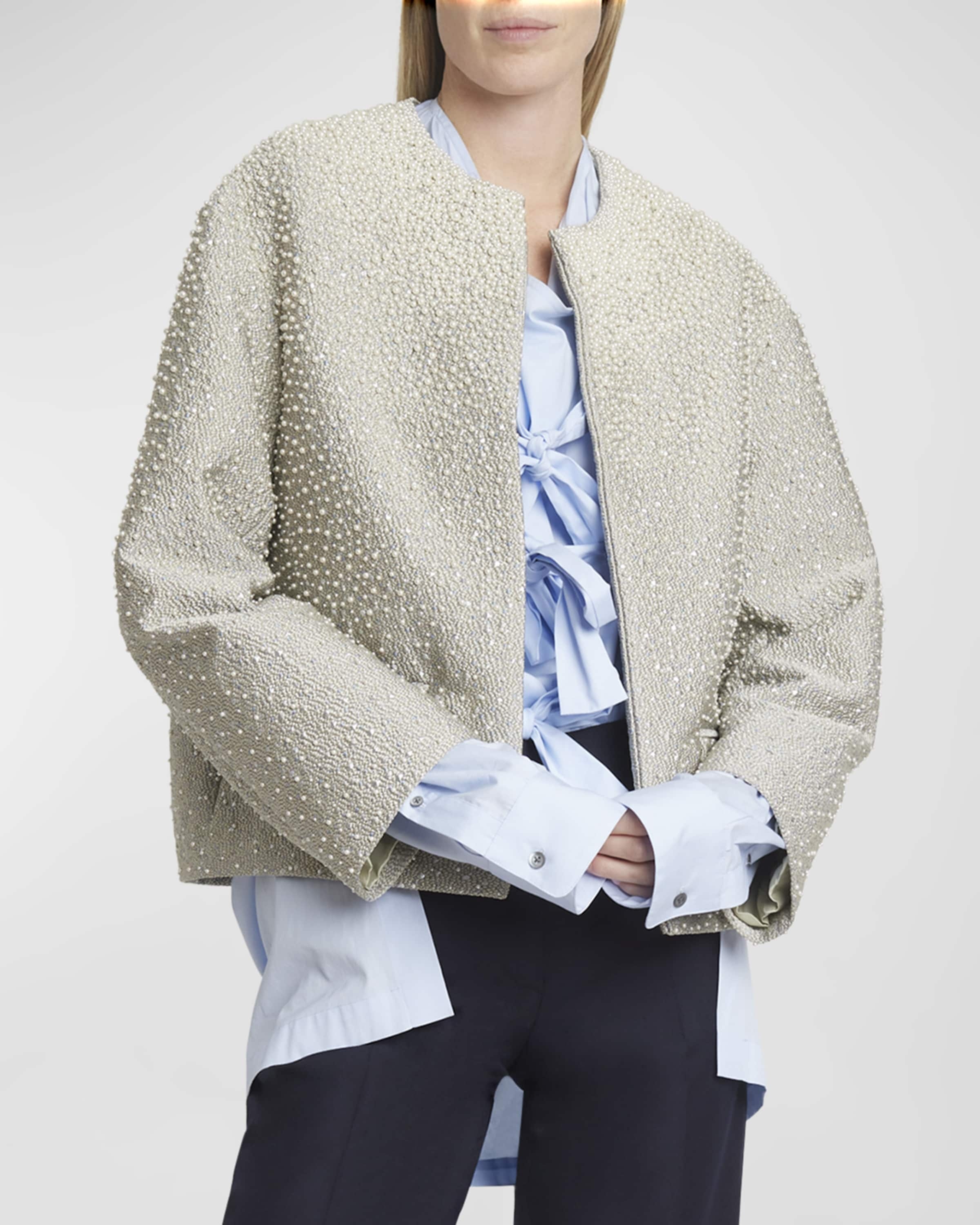 【25SS NEW】DRIES VAN NOTEN_women/ Vonda 装飾付きジャケット Dries Van Noten Vonda Embellished Short Jacket