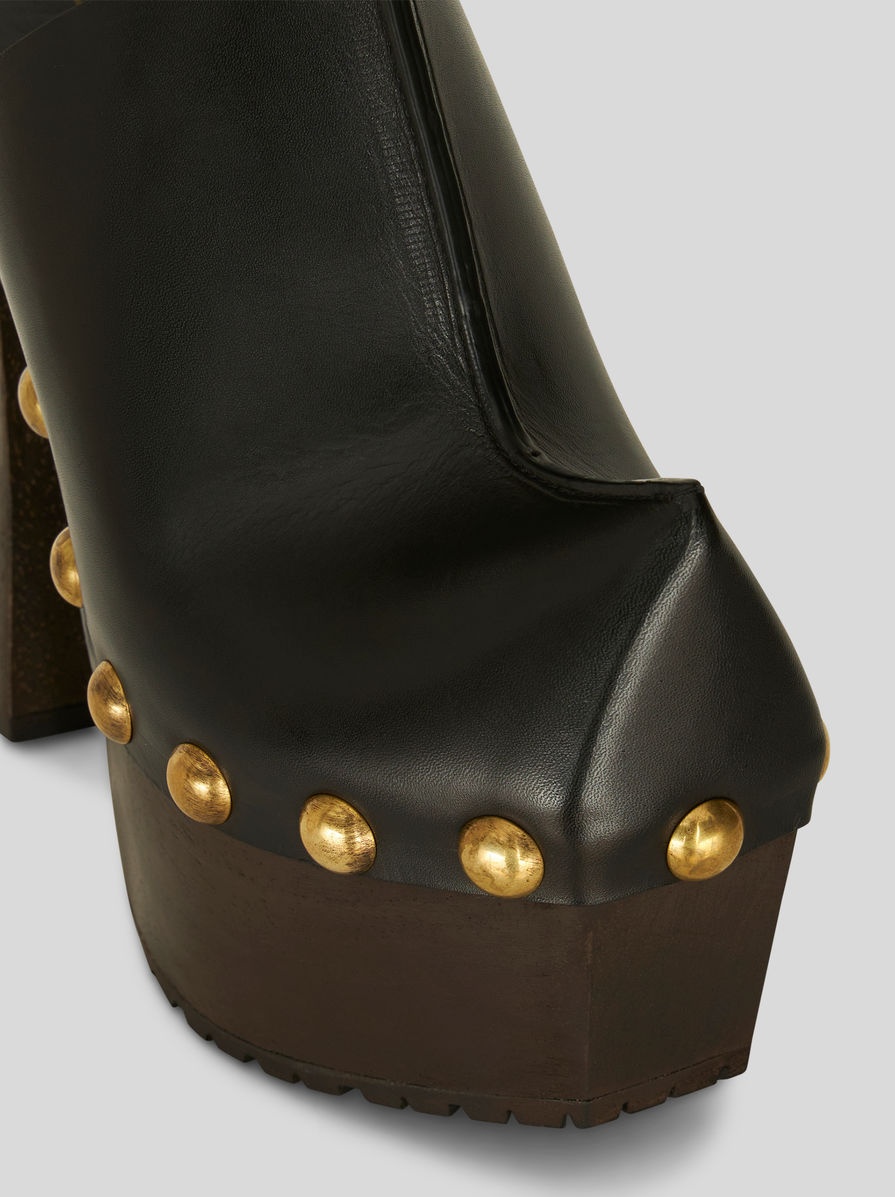 LEATHER CLOGS - 4