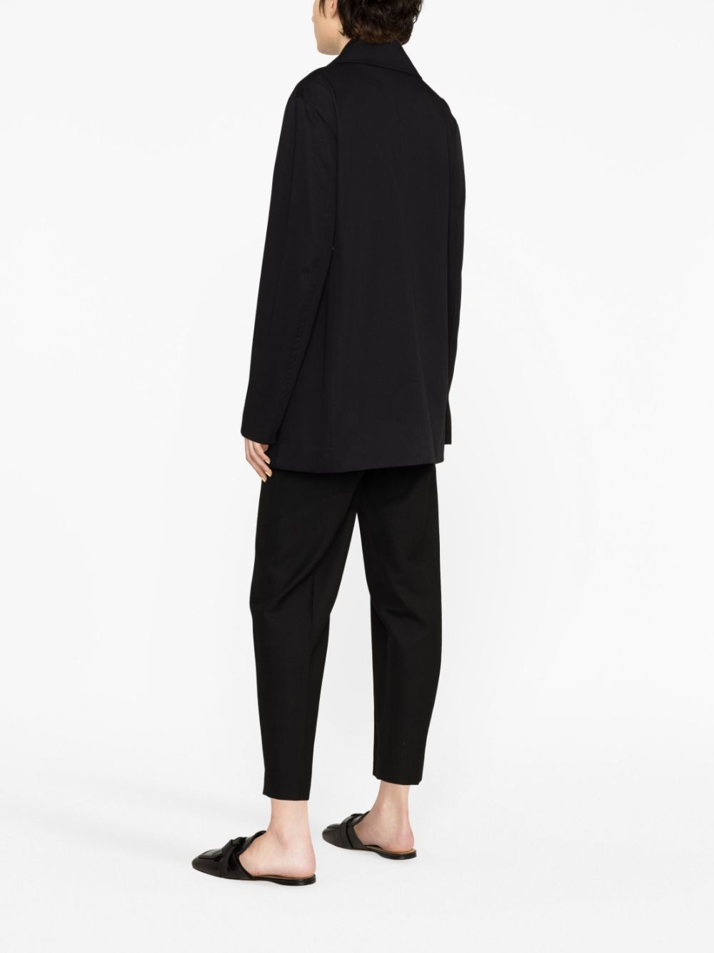 double-breasted organic cotton jacket - 4
