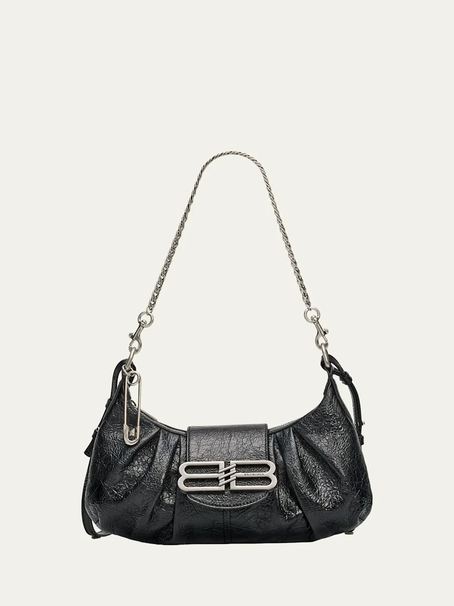 Pamela Small Arena Leather Shoulder Bag - 1