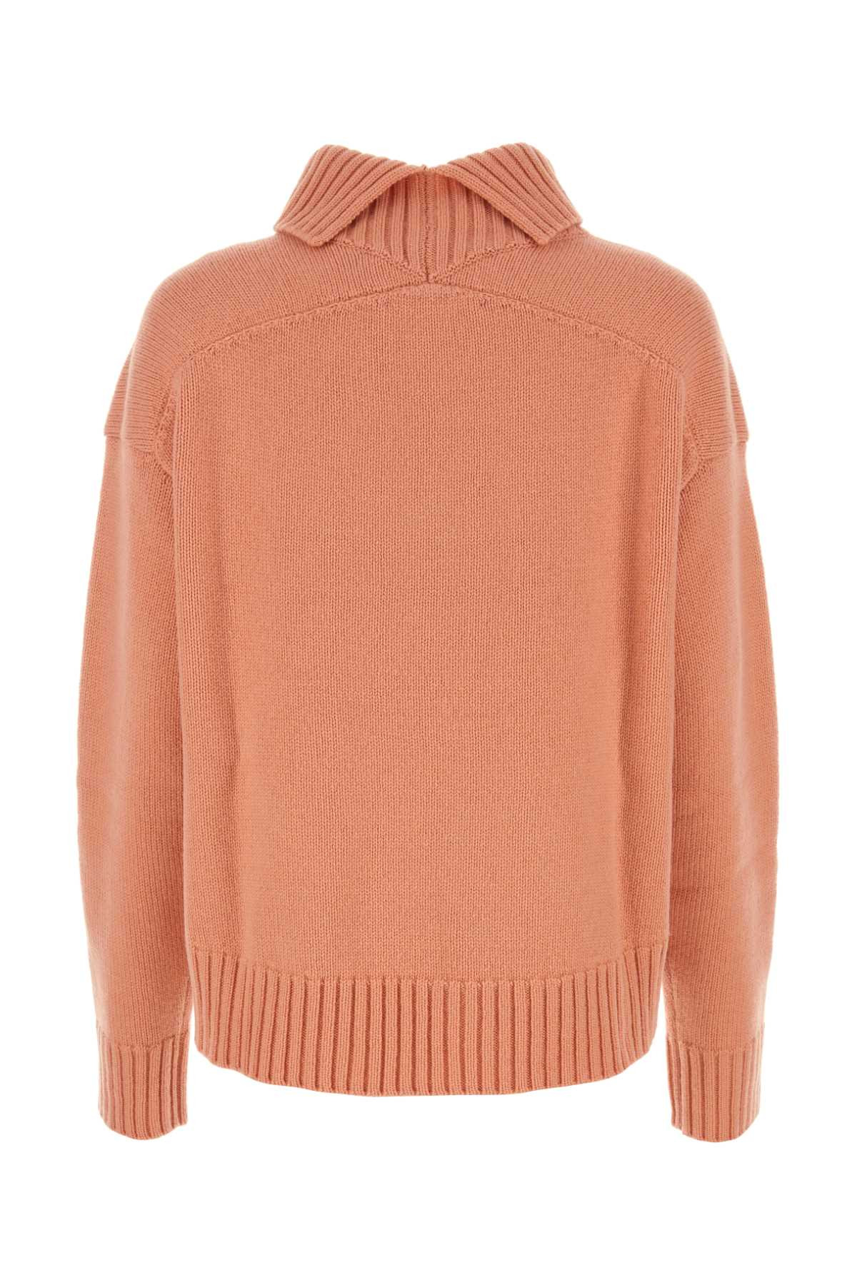 Jil Sander Women Pink Cashmere Blend Oversize Sweater - 2