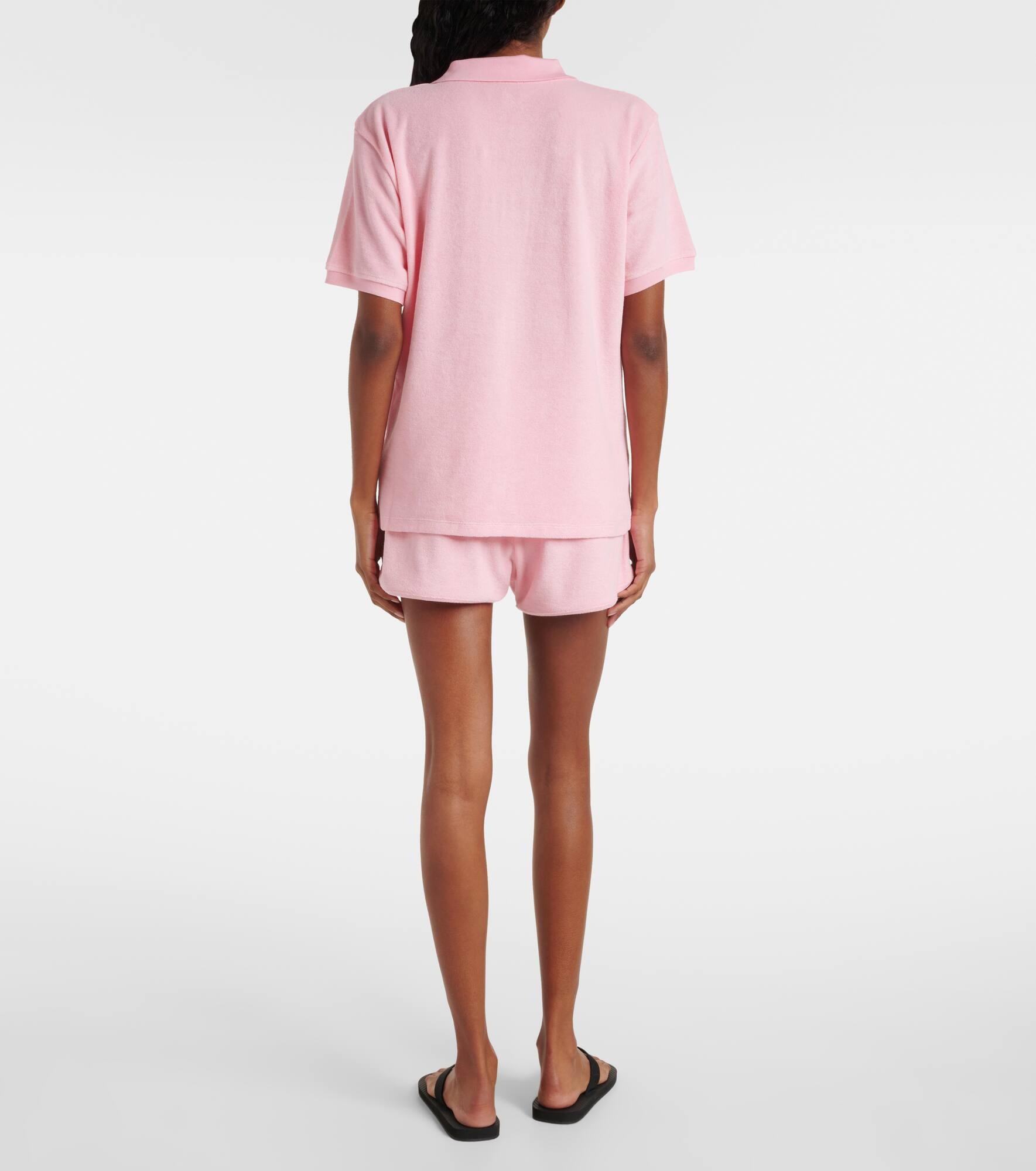 Cotton terry polo shirt - 3