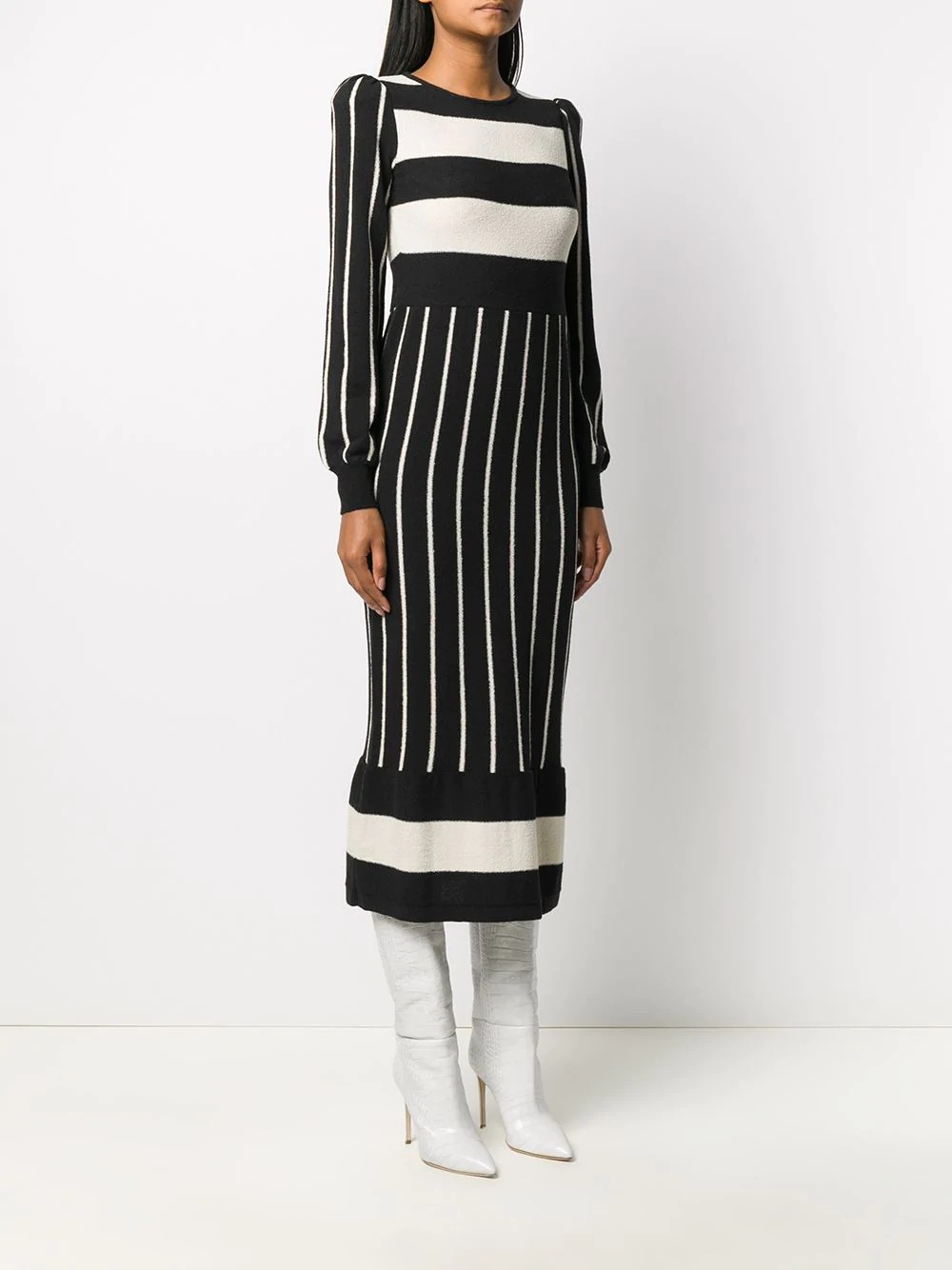 striped knitted dress - 3