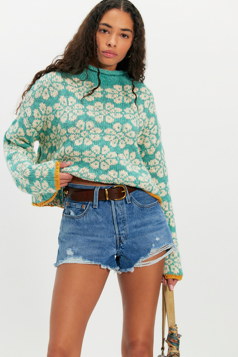 Opal Rollneck Knit Patterned Sweater 4