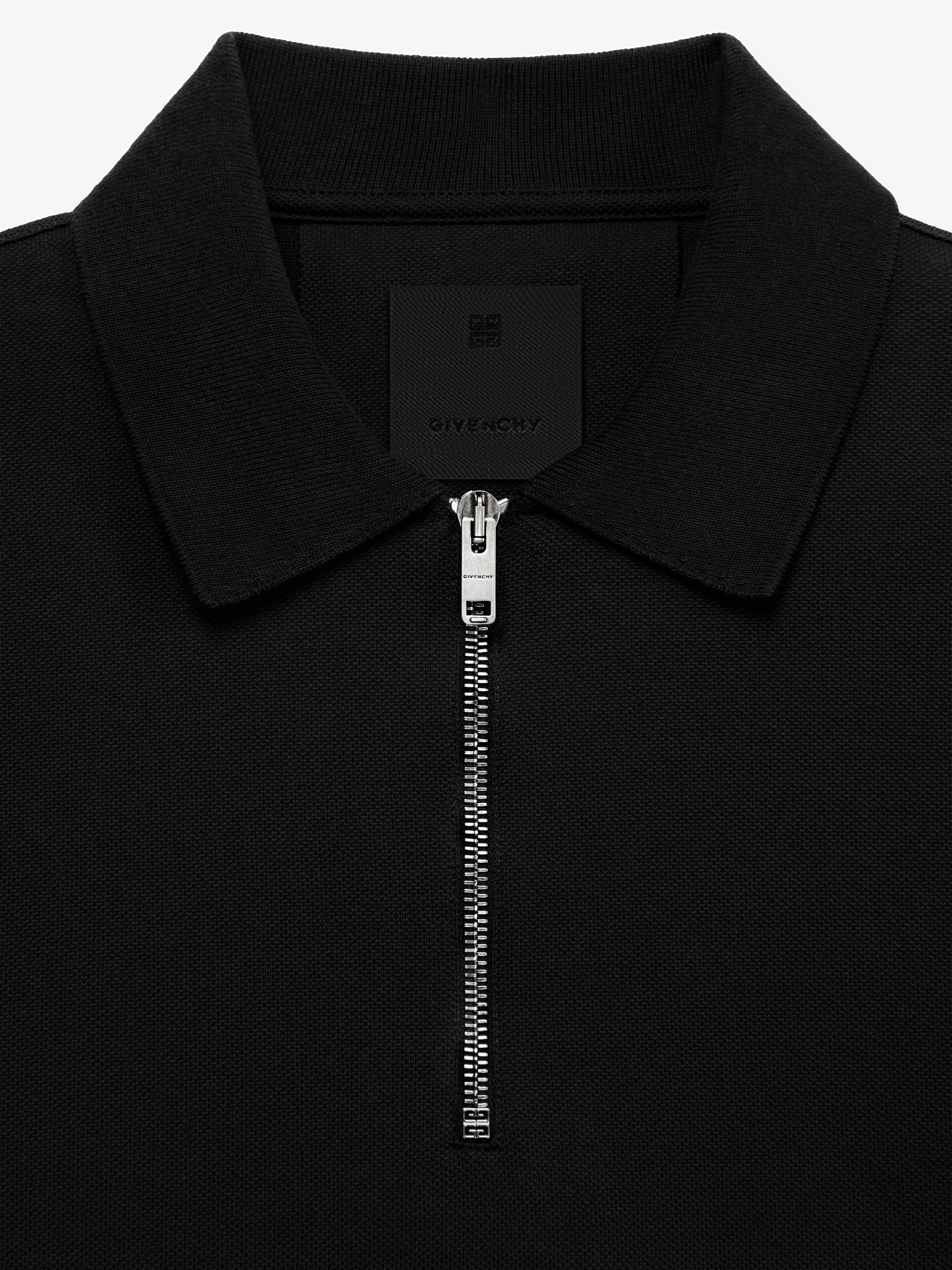 ZIPPED POLO SHIRT IN COTTON - 5