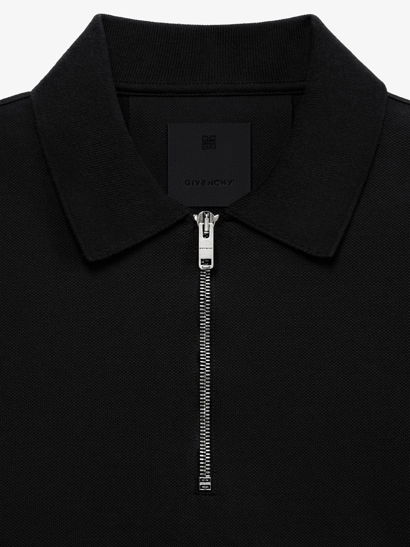 ZIPPED POLO SHIRT IN COTTON 5