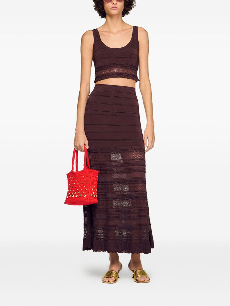 Sandro lace crop top outlook