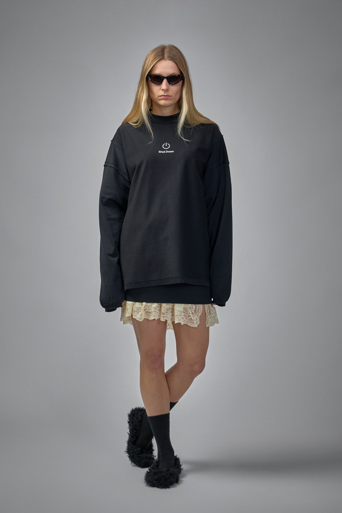 Shut Down Embroidered Reworked Longsleeve - 2
