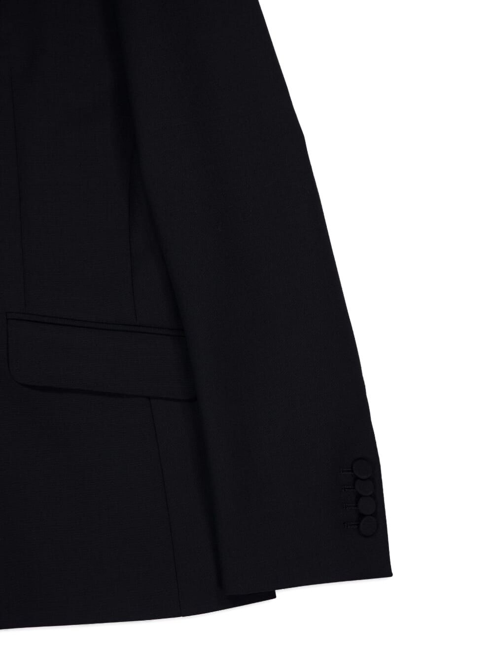 single-button wool blazer - 4