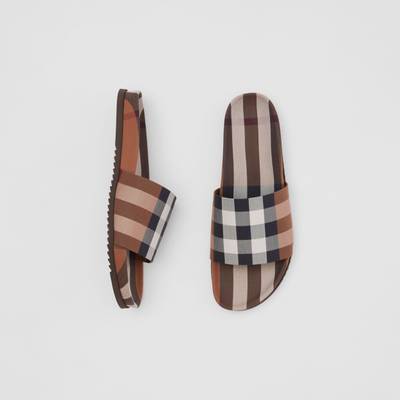 Burberry Check Cotton Slides outlook
