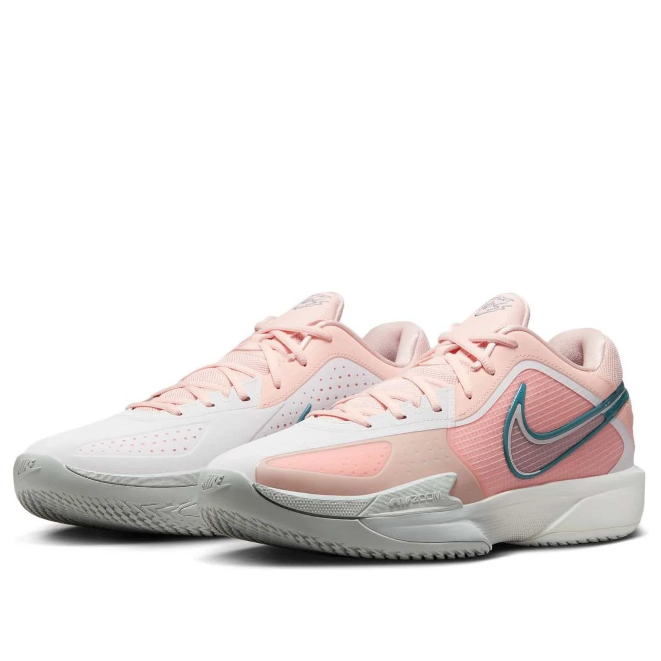 Size 11 Nike Air Zoom GT Cut Academy EP South Beach White Pink Blast Nike Air Zoom GT Cut EP White for Sale | Authenticity  main image 2