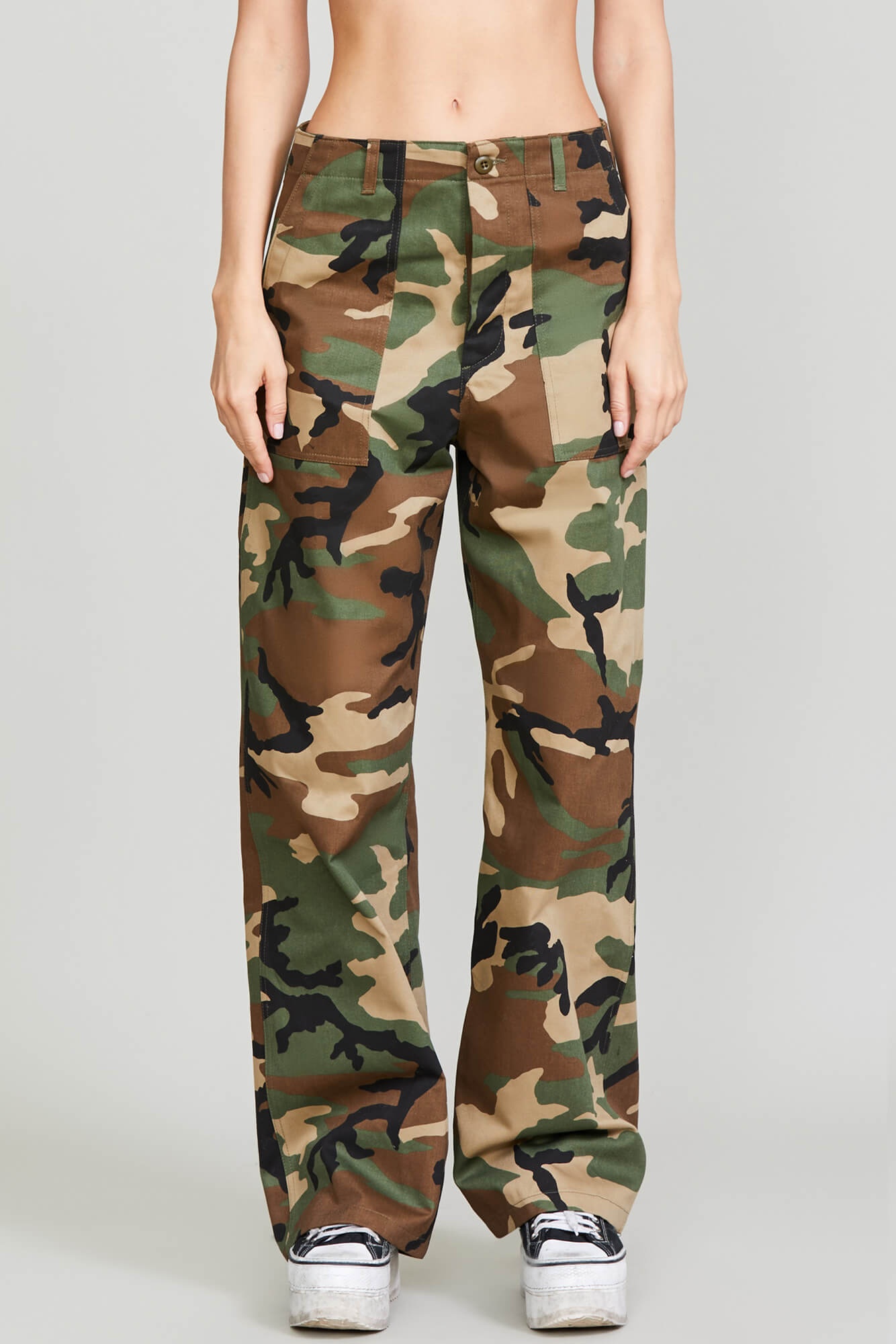 WIDE LEG UTILITY PANT - CAMO - 5