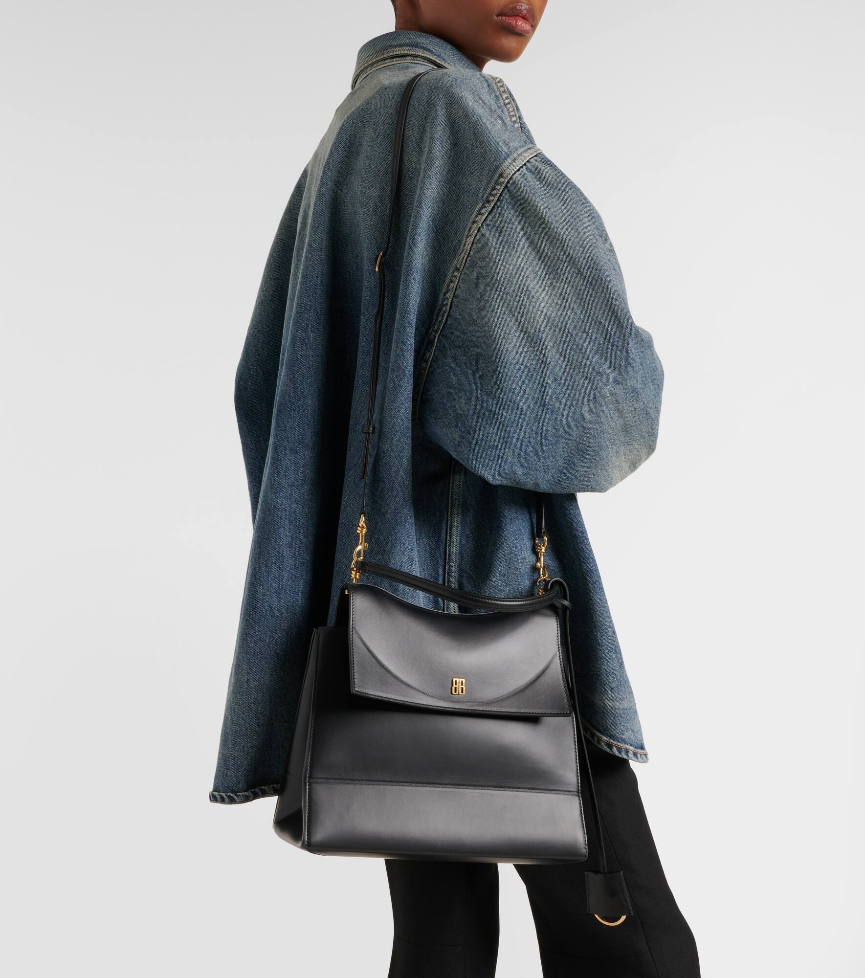 Nano leather tote bag - 6
