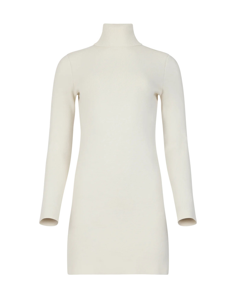 COMPRESSED MINI DRESS OFF WHITE 1