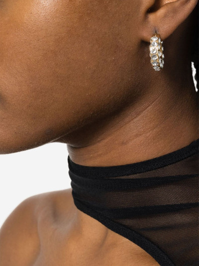 Amina Muaddi Jahleel crystal-embellished hoop earrings outlook