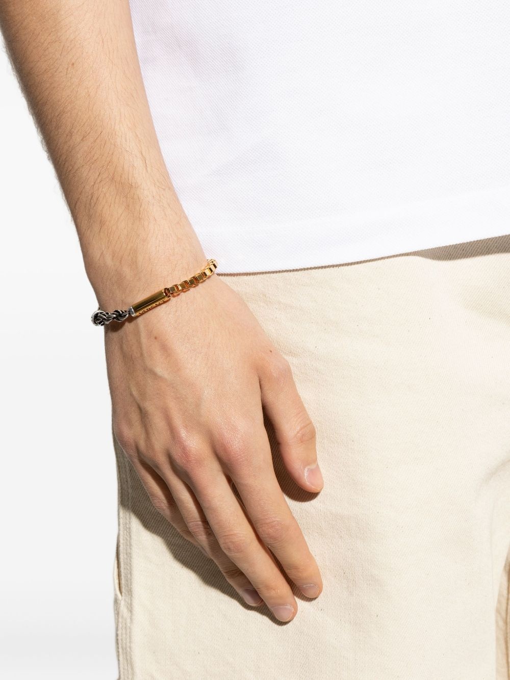 logo-plaque bracelet - 2