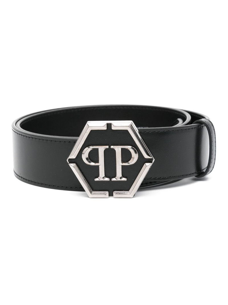 logo-buckle belt 1