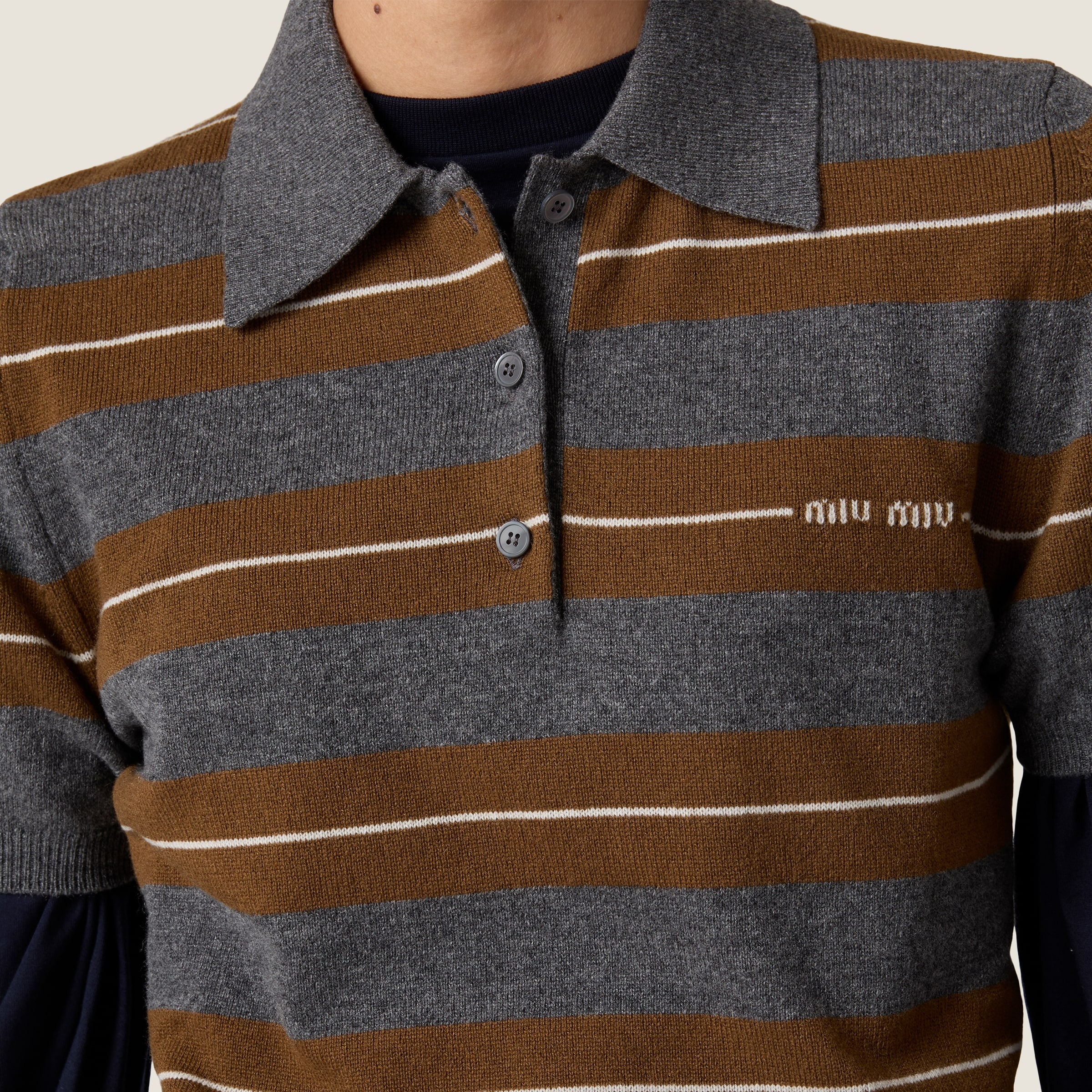 Cashmere polo shirt - 4