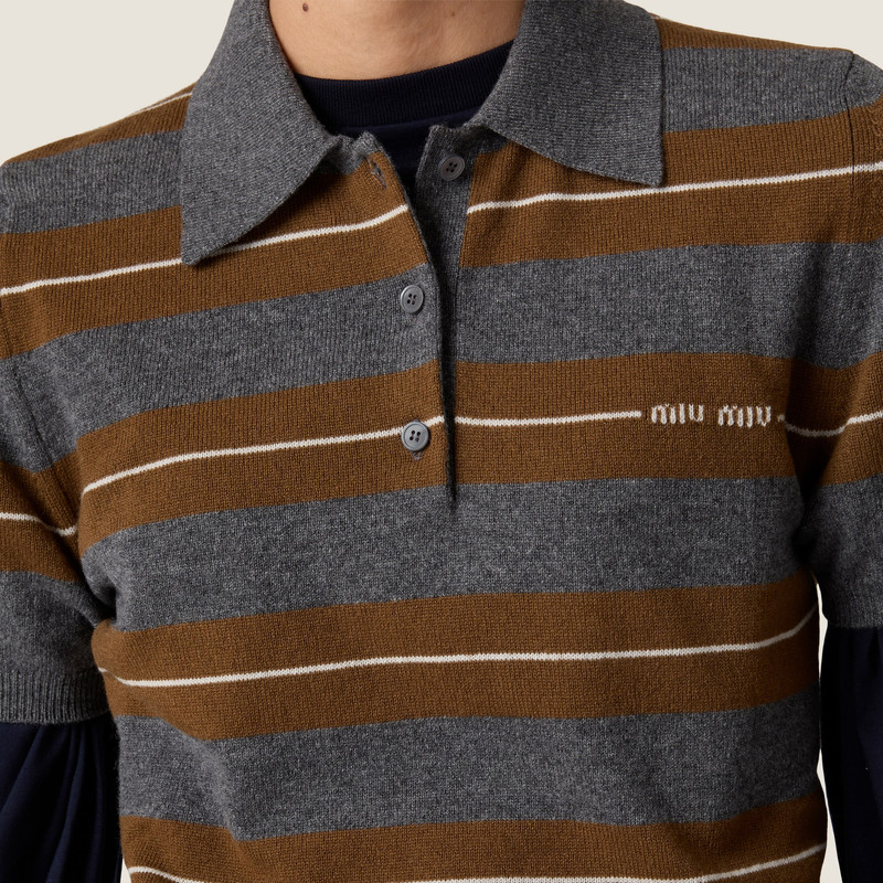 Cashmere polo shirt 4