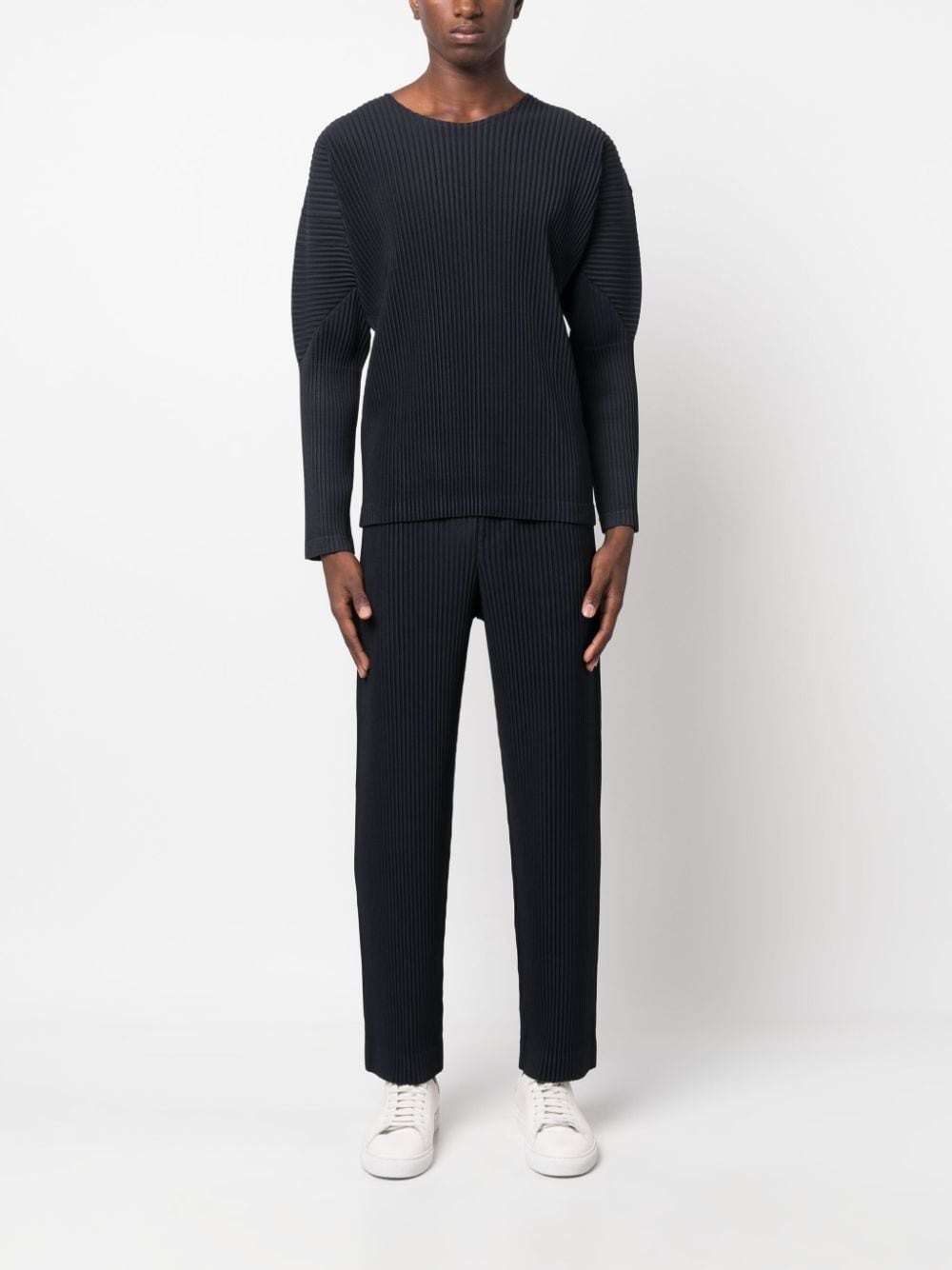Basic panelled pleated sweatshirt - 2