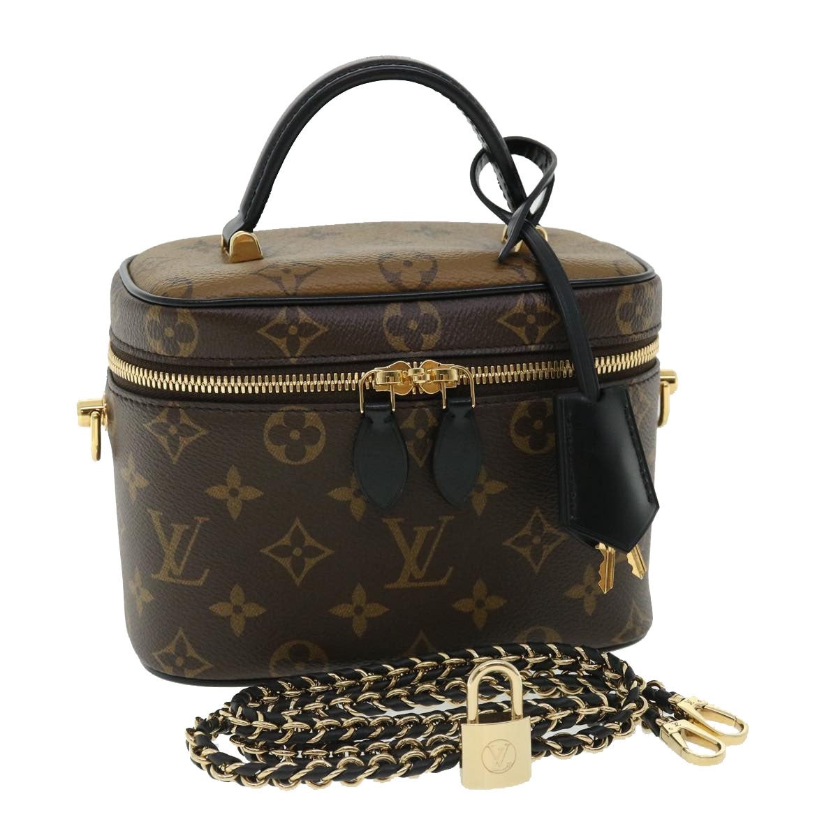 LOUIS VUITTON Monogram Reverse Vanity Nvpm Hand Bag M45165 - 1