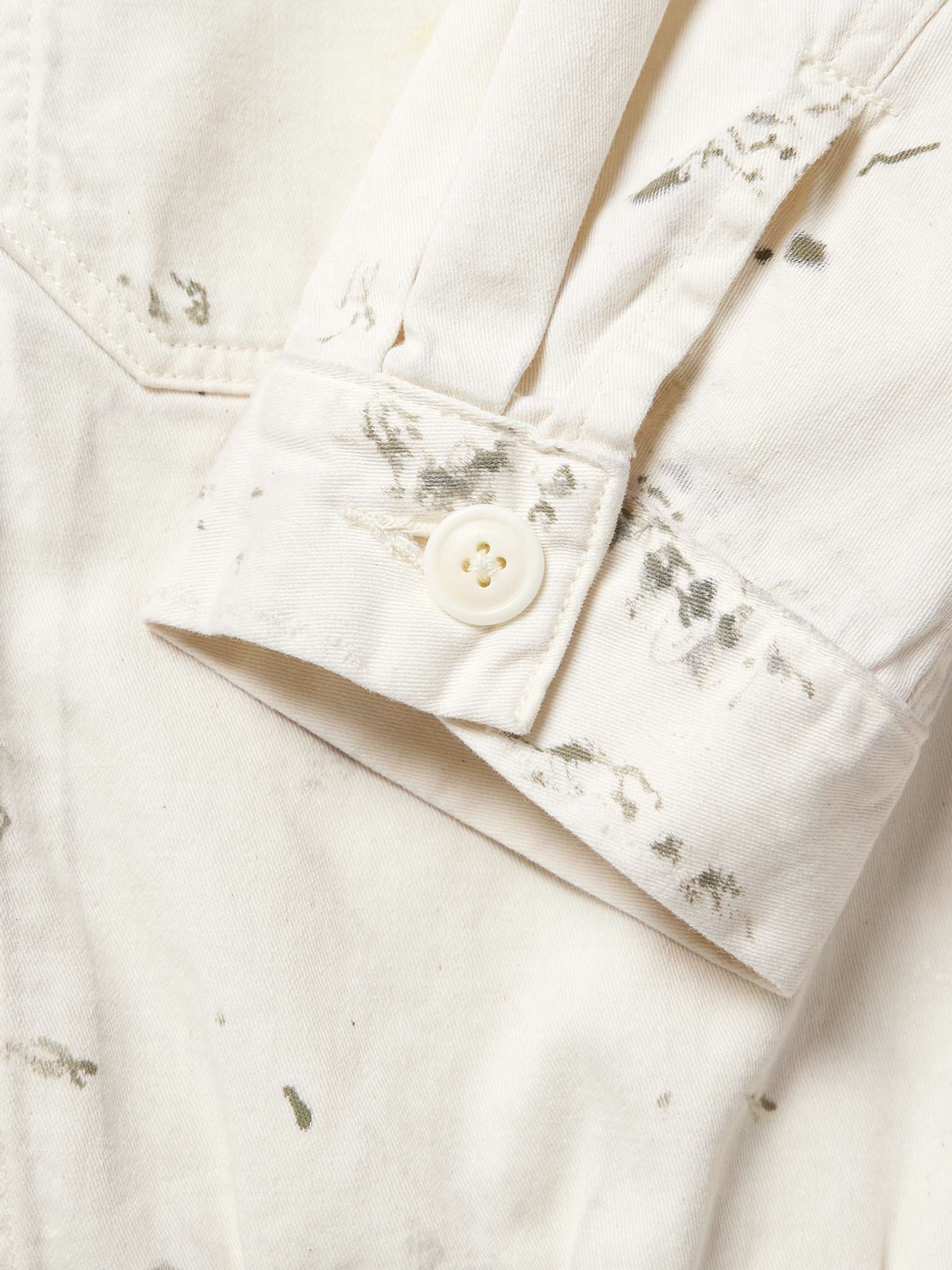 Mathieu Paint-Splattered Cotton-Twill Shirt Jacket - 4