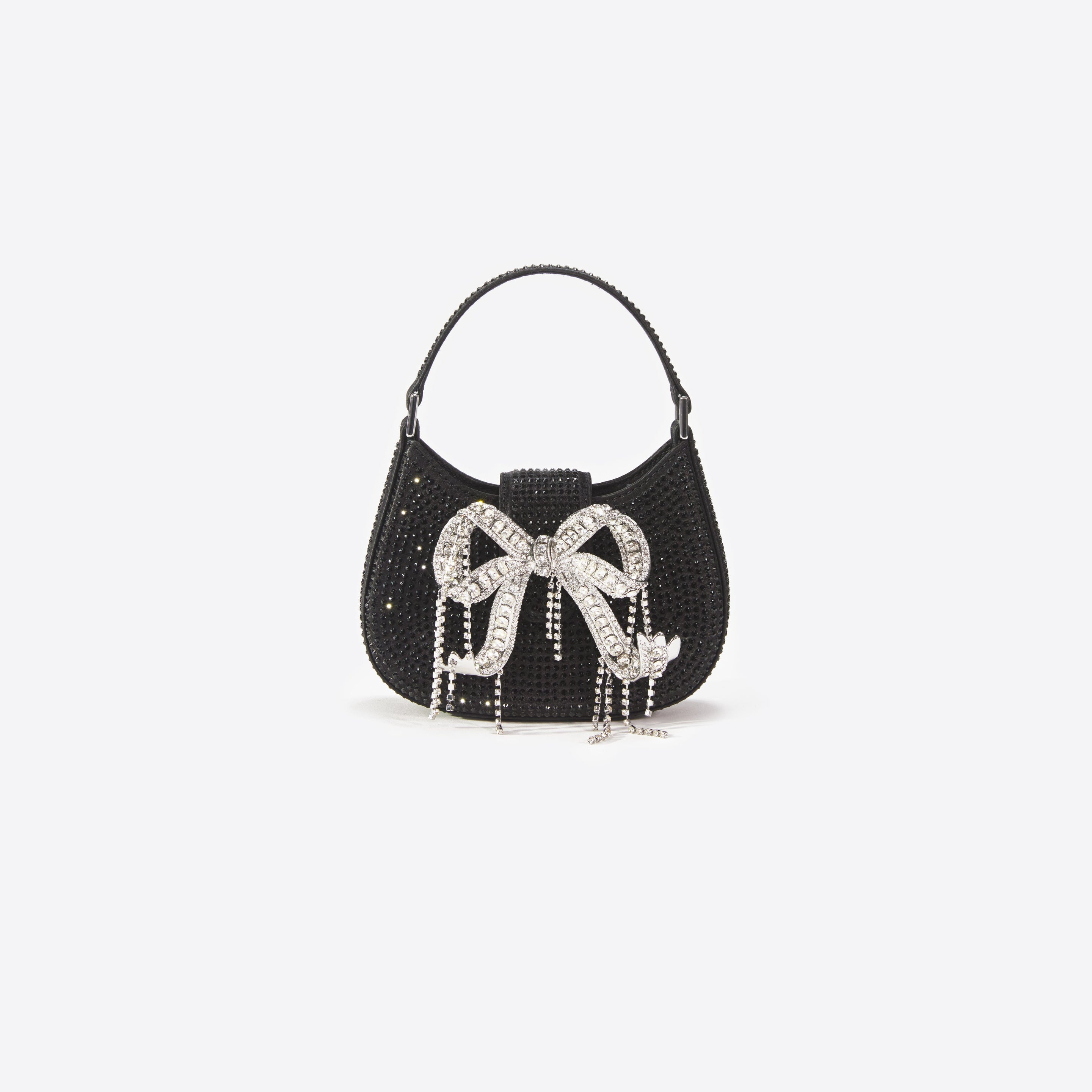 ショルダーバッグ・ポシェット Self-Portrait Black Rhinestone Mini Bow BagRS24-322-B-OS Black Rhinestone Mini Bow Bag – self-portrait-US