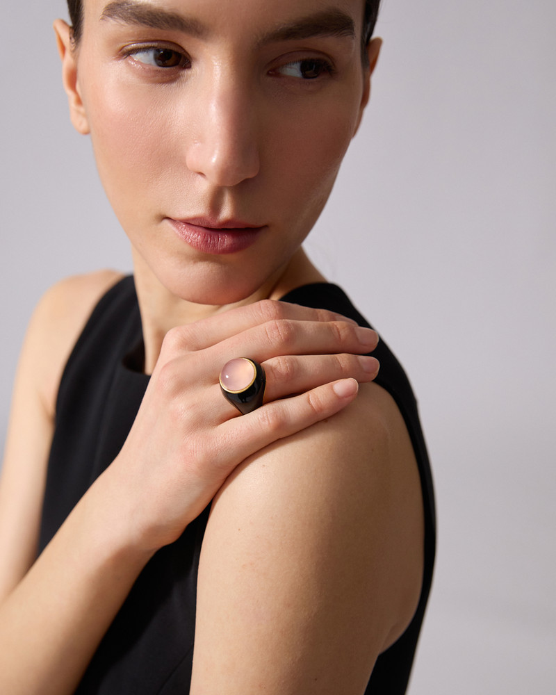 CAROLINA HERRERA Carolina Herrera x Olympia Babylonia Cabochon Ring outlook