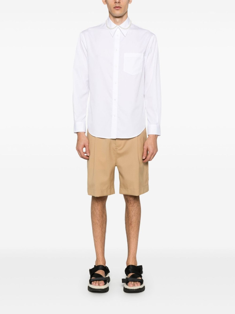 Simone Rocha faux-pearl-embellishment shirt outlook