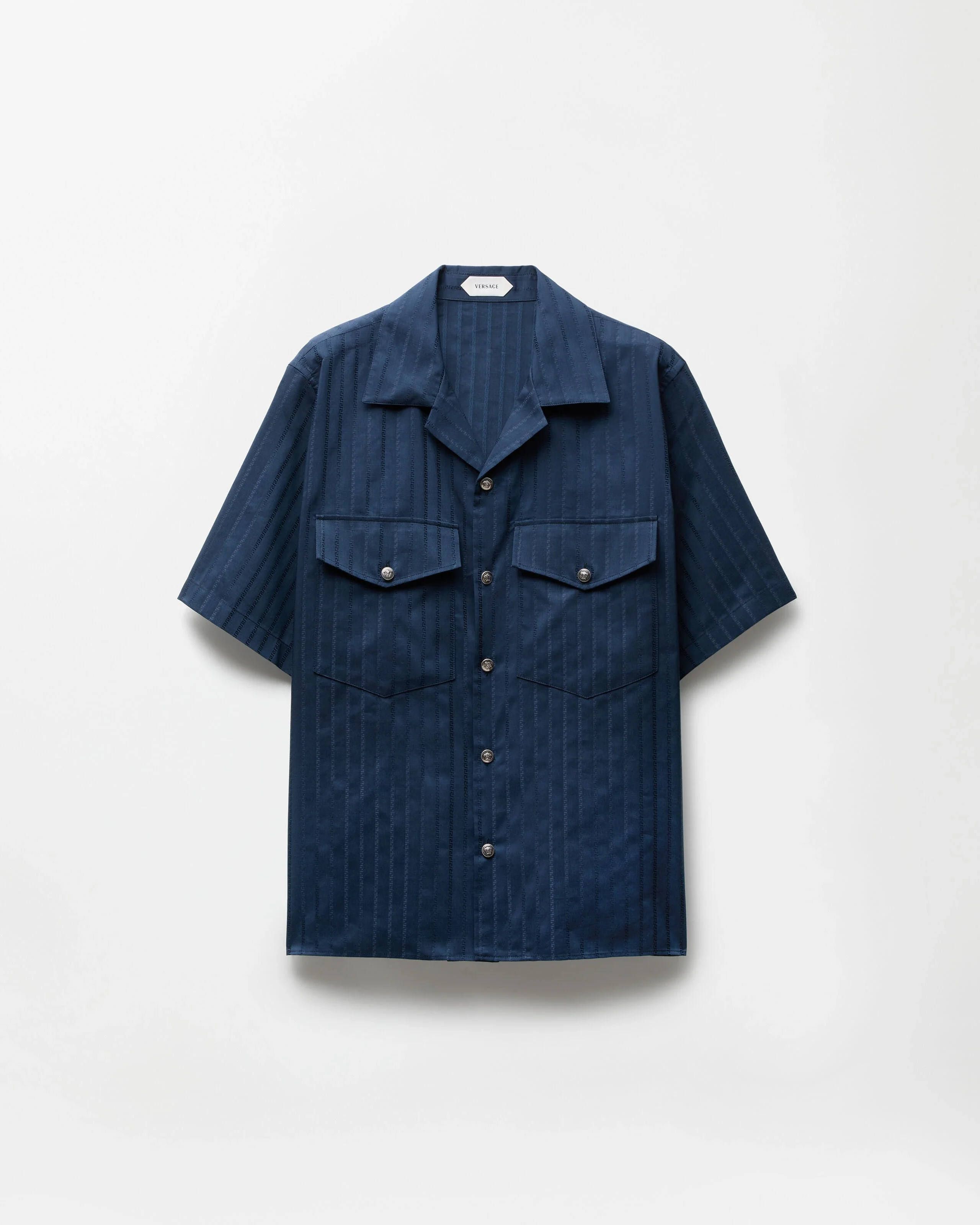 Jacquard Cotton-Silk Regular Shirt - 1