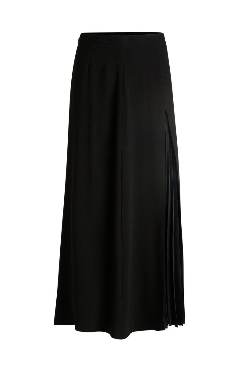MAXI SKIRT WITH PLISSÉ DETAIL 1