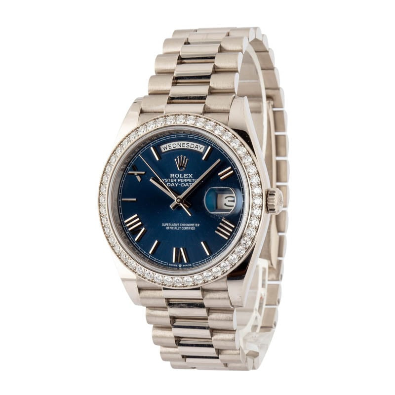 Rolex Day-Date 40 Ref 228349 Bright Blue Dial - 2