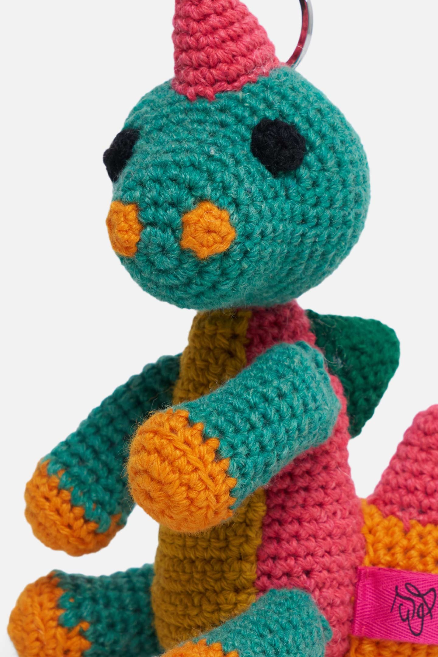 CROCHET DINOSAUR KEYCHAIN CHARM - 2