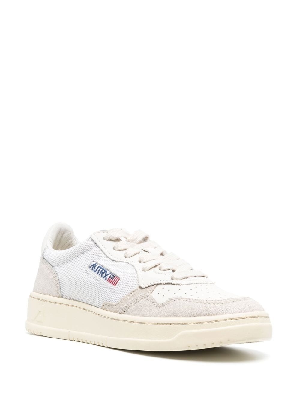 perforated low-top sneakers - 2