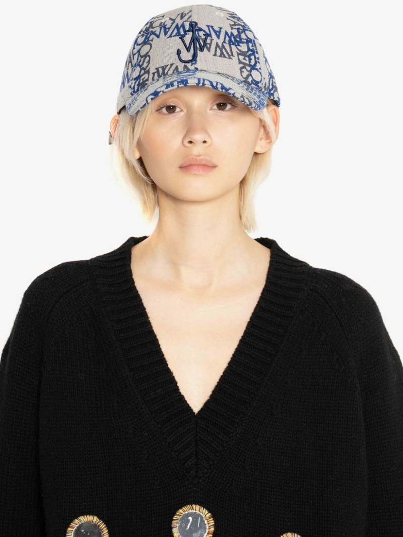 JW Anderson BASEBALL CAP WITH LOGO GRID outlook