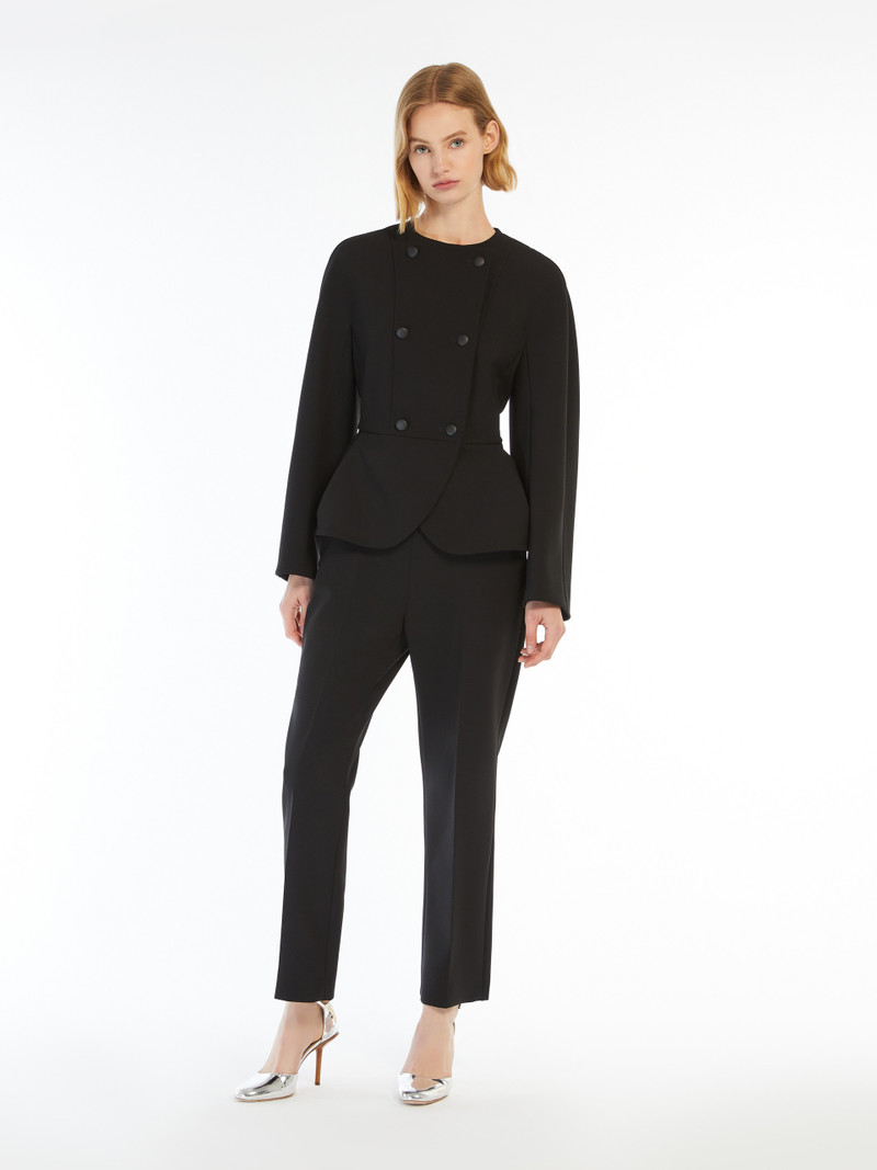 Max Mara PARATA Cropped sablé trousers outlook