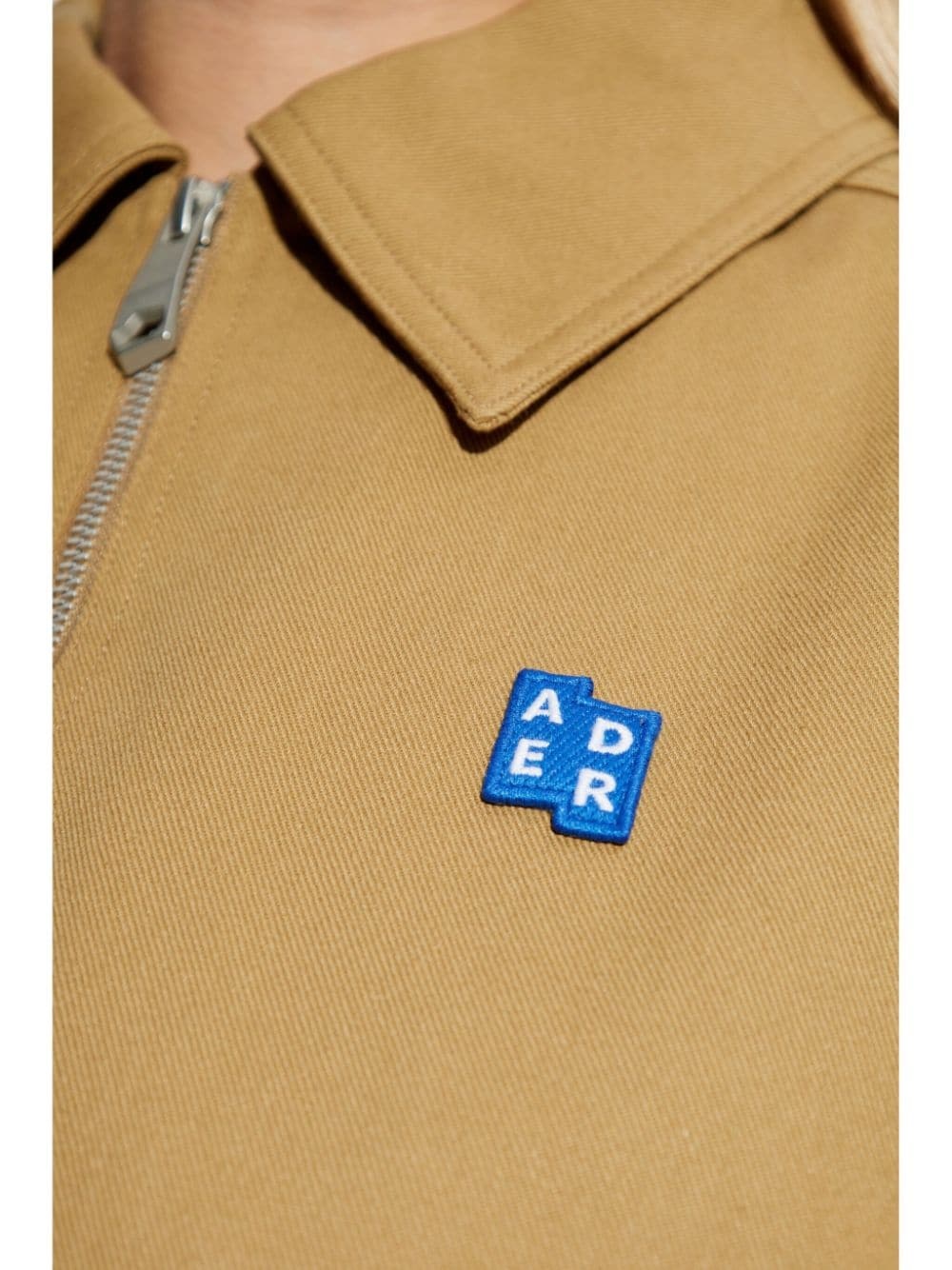 logo patch denim jacket - 7