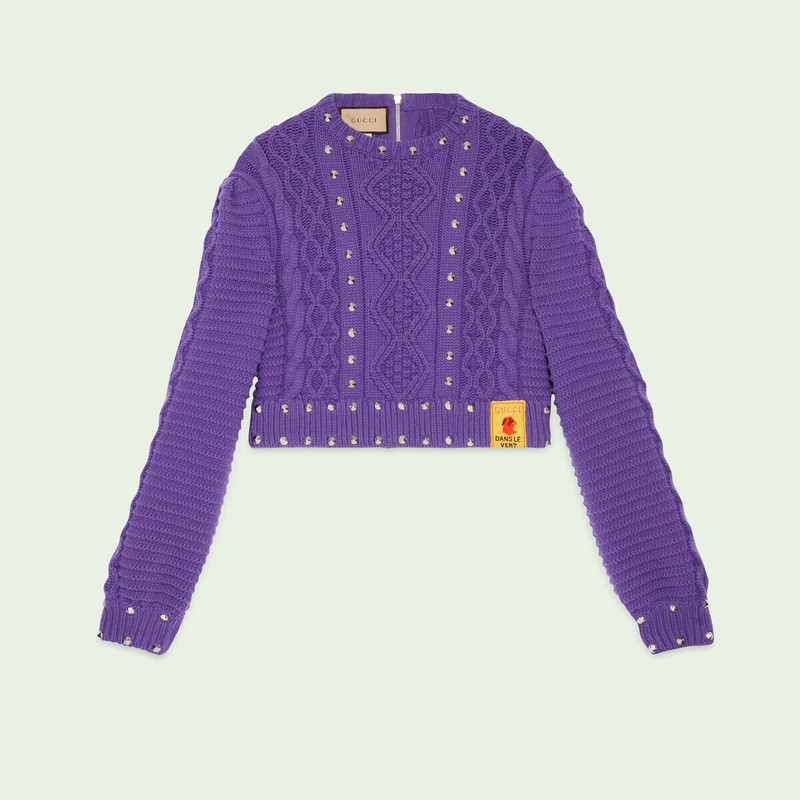 Studded wool sweater 1