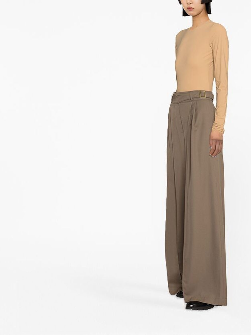 half-transparent long-sleeved bodysuit - 2