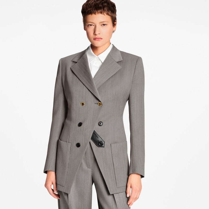 Asymmetrical Double-Breasted Blazer 2